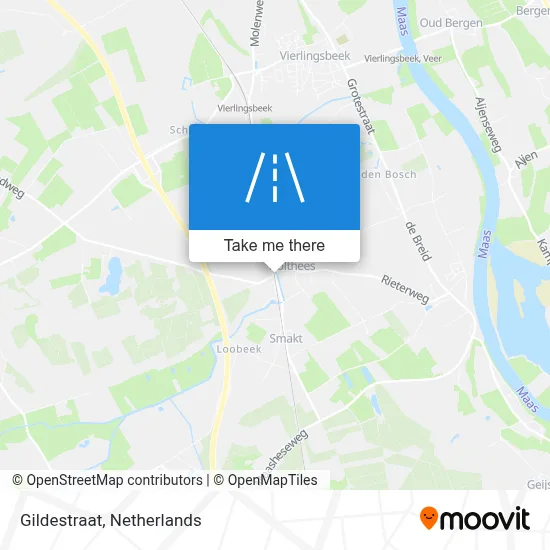 Gildestraat map