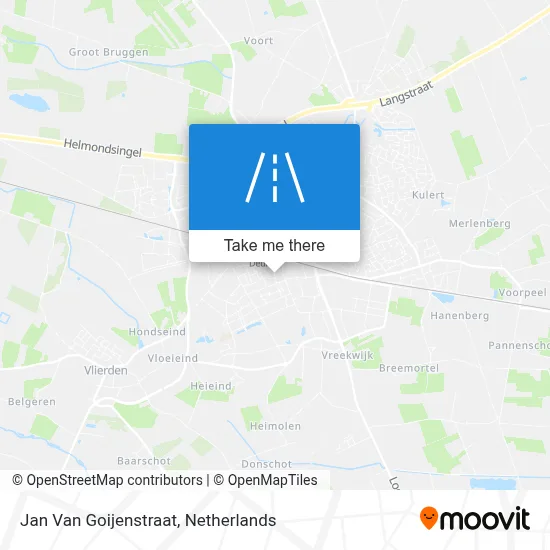 Jan Van Goijenstraat map