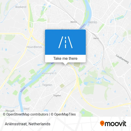 Ariënsstraat map