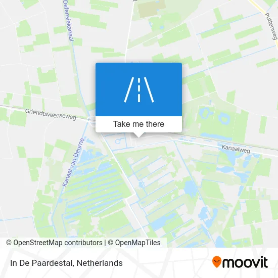 In De Paardestal map