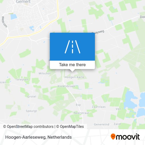 Hoogen-Aarleseweg map