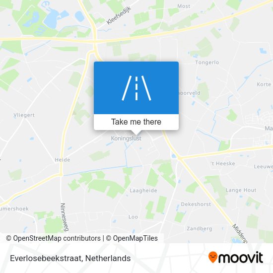 Everlosebeekstraat map
