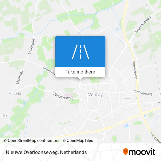 Nieuwe Overloonseweg map