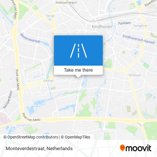 Monteverdestraat map