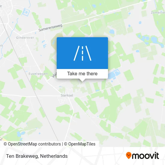 Ten Brakeweg map
