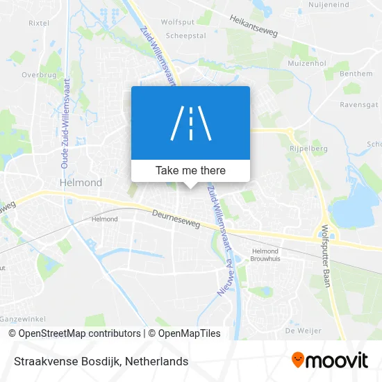 Straakvense Bosdijk map