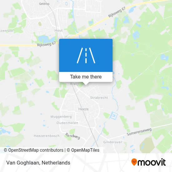 Van Goghlaan map