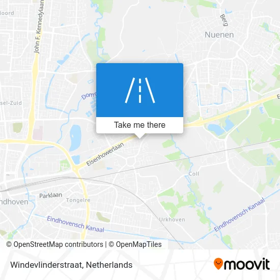 Windevlinderstraat map