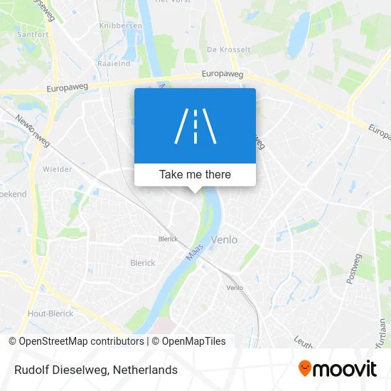 Rudolf Dieselweg map