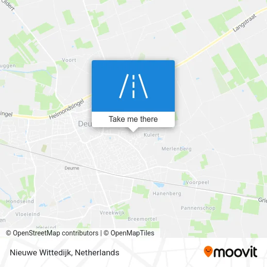 Nieuwe Wittedijk map
