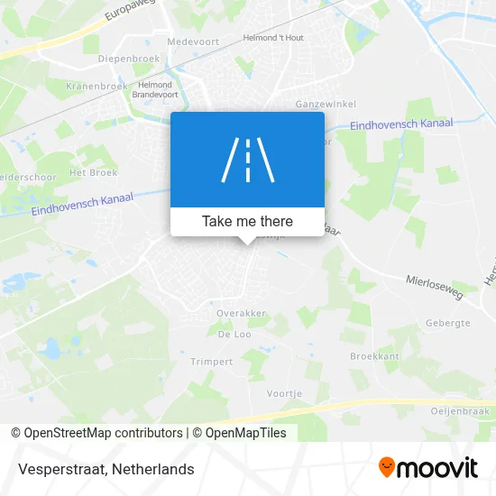 Vesperstraat map