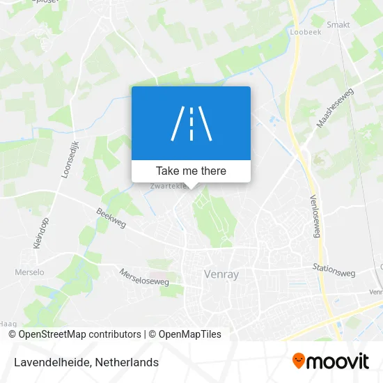 Lavendelheide map
