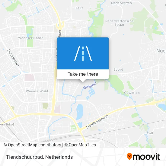 Tiendschuurpad map