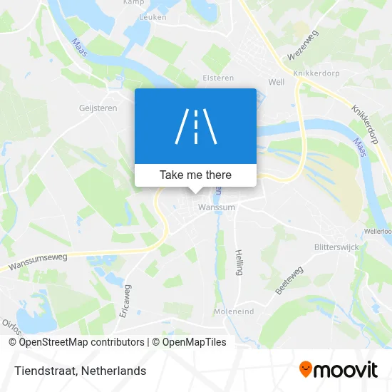 Tiendstraat map