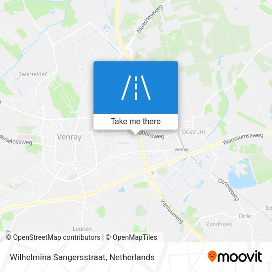 Wilhelmina Sangersstraat map