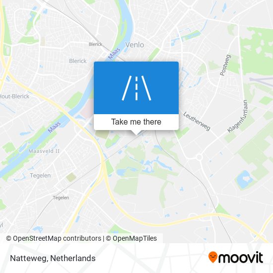 Natteweg map