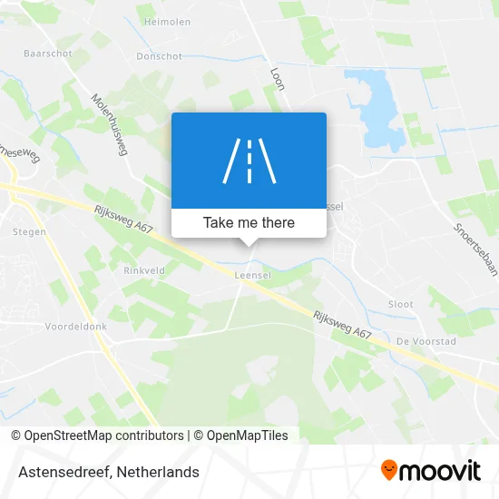 Astensedreef map