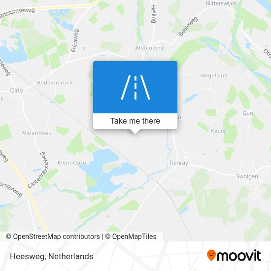 Heesweg map