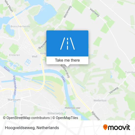 Hoogveldseweg map