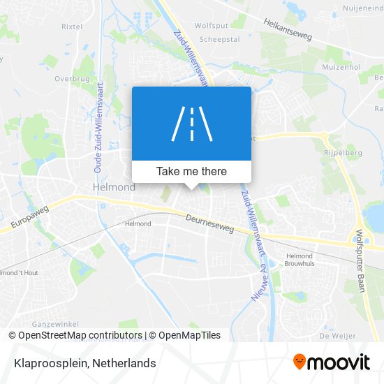 Klaproosplein Karte