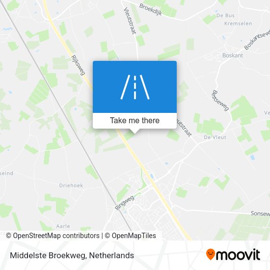 Middelste Broekweg map