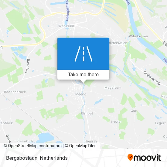 Bergsboslaan map