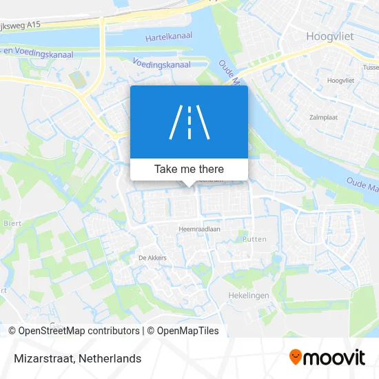 Mizarstraat map