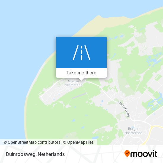 Duinroosweg map