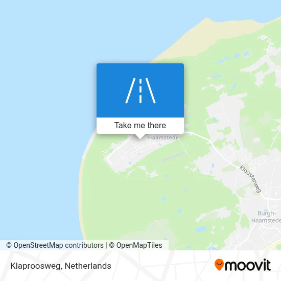 Klaproosweg map
