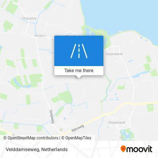 Velddamseweg map