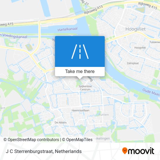J C Sterrenburgstraat map
