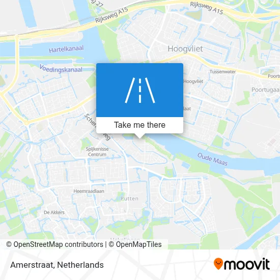 Amerstraat map