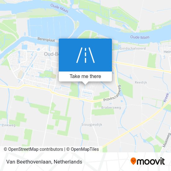 Van Beethovenlaan map