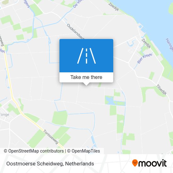 Oostmoerse Scheidweg map