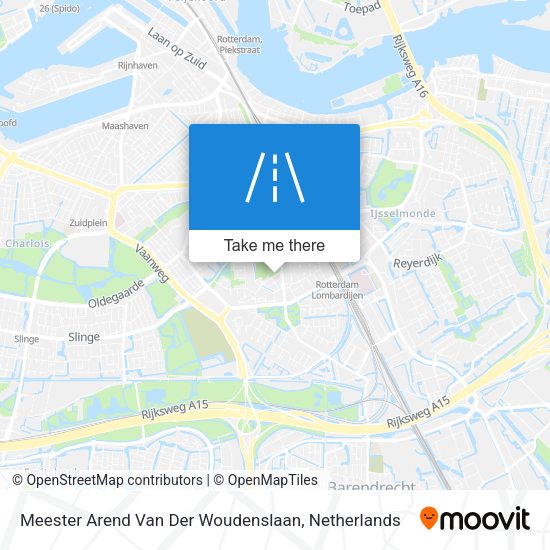 Meester Arend Van Der Woudenslaan map