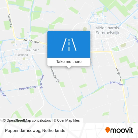 Poppendamseweg map