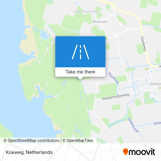 Koeweg map