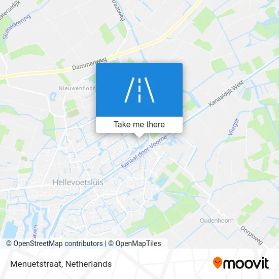 Menuetstraat map