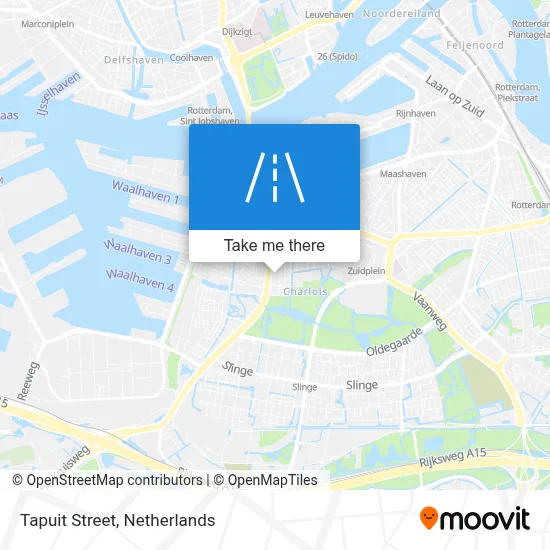 Tapuitstraat map