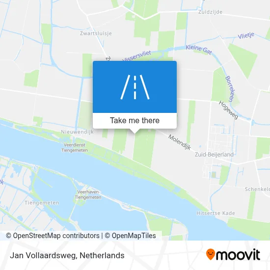 Jan Vollaardsweg map