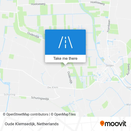 Oude Klemsedijk map