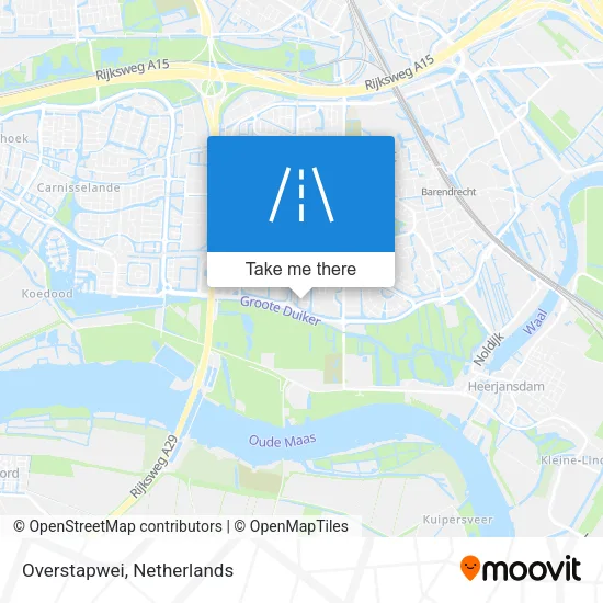 Overstapwei map
