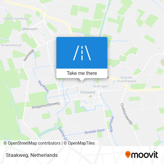 Staakweg map