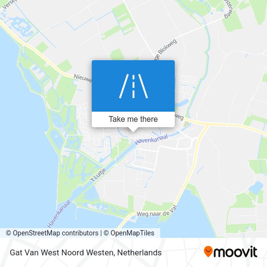 Gat Van West Noord Westen map