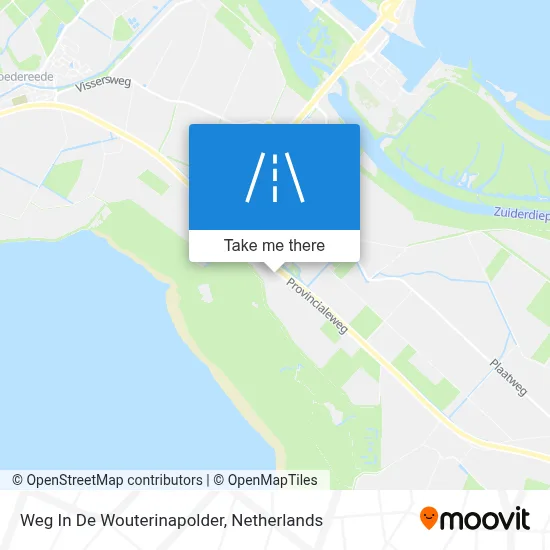 Weg In De Wouterinapolder map