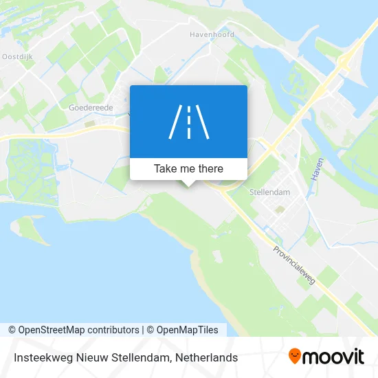 Insteekweg Nieuw Stellendam map