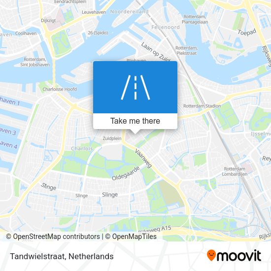 Tandwielstraat map