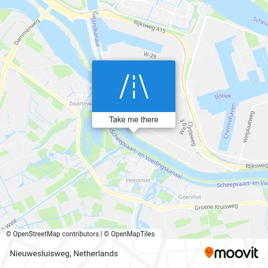 Nieuwesluisweg map