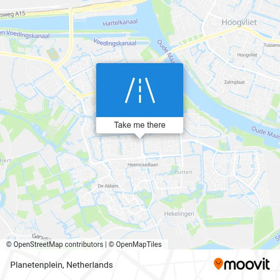 Planetenplein map