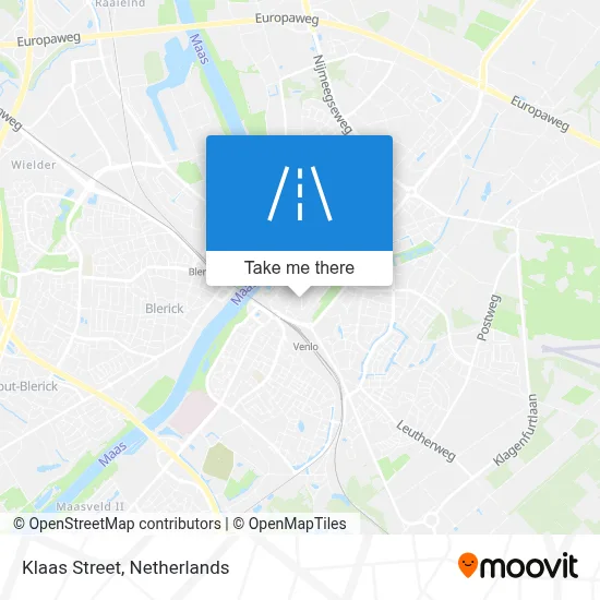 Klaasstraat map